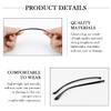DOERDO 1 Pair Glasses Replacement Arms, Universal Glasses Legs, with Repair Tools, Screws, Brilliant Black view 3