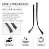 DOERDO 1 Pair Glasses Replacement Arms, Universal Glasses Legs, with Repair Tools, Screws, Brilliant Black view 4