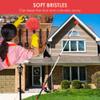 5-12 FT Cobweb Duster with Extension Pole, 20 FT High Reach Spider Web Brush with Telescopic Pole, Extendable Duster with 2 Outdoor Cobweb Brushes, Duster for High Ceiling view 4