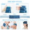 Blobuste Ice Wrap with 7 Ice Packs, Full Neck & Shoulder Cooling Support, Reusable Cold Therapy Pad for Muscle Pain Relief, Hiking, Construction, Sports, Adjustable Cooling Wrap view 3