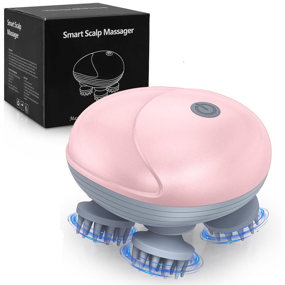 Ankilo Upgraded Handheld Pet Massager for Dogs and Cats, Electric Cat Dog Massager, with 4 Rotatable Massage Heads, Three Modes, for Relieving Tight Stiffness Muscles, Promote Bonding
