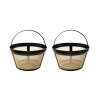 TRONMEI 8-12 Cup Reusable Coffee Filter - BPA Free, Eco-Friendly, Compatible with Mr. Coffee, Black+Decker & Most Standard 8-12 Cup Drip Coffee Makers (2-Pack) view 1