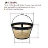 TRONMEI 8-12 Cup Reusable Coffee Filter - BPA Free, Eco-Friendly, Compatible with Mr. Coffee, Black+Decker & Most Standard 8-12 Cup Drip Coffee Makers (2-Pack) view 2