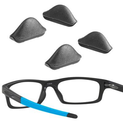 2 Pairs Replacement Nose Piece Nose Pads for Oakley Fives Squared OO9238/Valve New 2014 OO9236/Carbon Prime/Holston/Mainlink/Pit Bull/Turbine/Crosslink OX8027 OX8030 OX8031 OX8037, Black Large Size