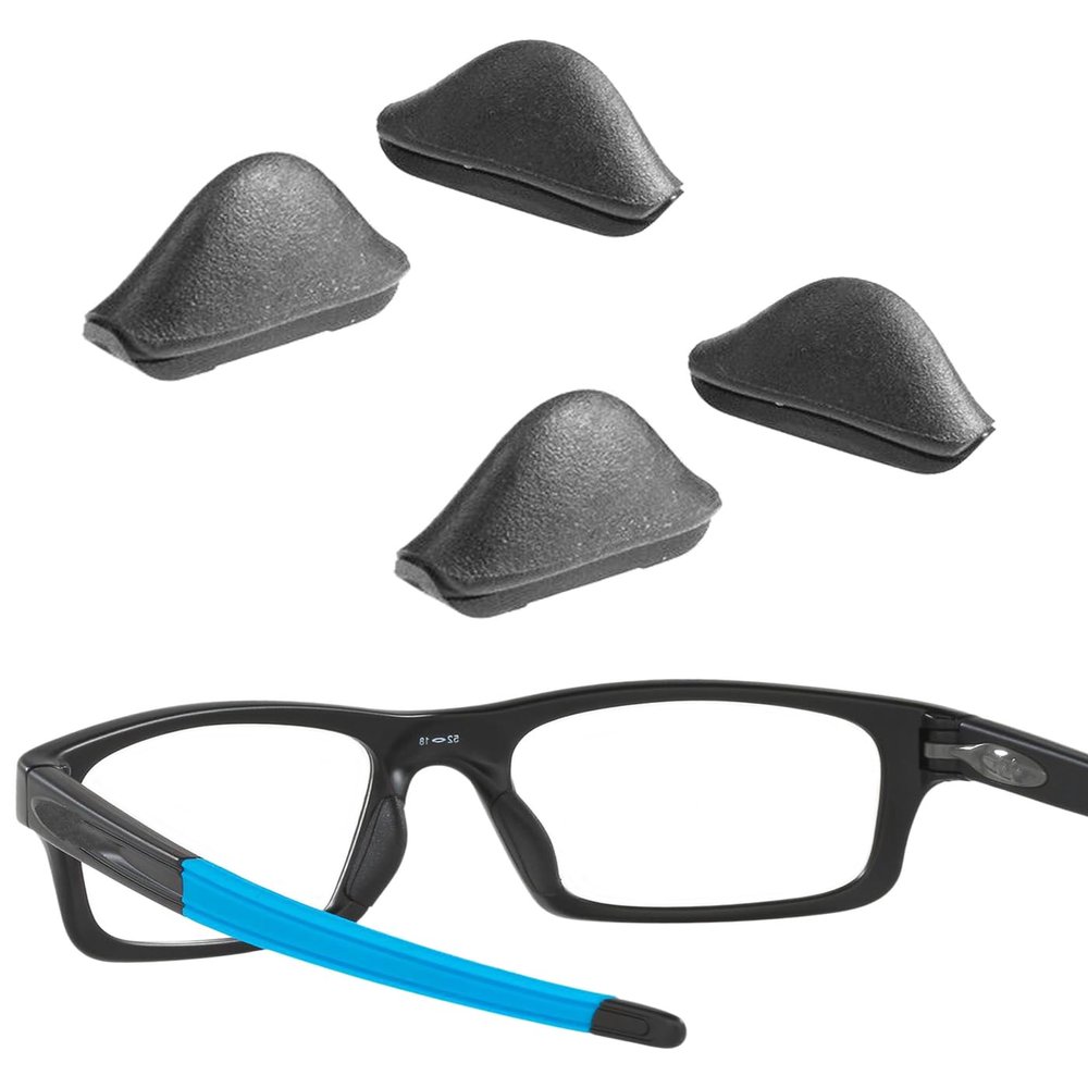 2 Pairs Replacement Nose Piece Nose Pads for Oakley Fives Squared OO9238/Valve New 2014 OO9236/Carbon Prime/Holston/Mainlink/Pit Bull/Turbine/Crosslink OX8027 OX8030 OX8031 OX8037, Black Large Size