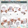 Affrolling 50 Pcs Wedding Favor Boxes with Thanks Card Square Flower Candy Boxes Paper Bridal Gift Box for Guests Wedding Bridal Shower Birthday Party Anniversary(White) view 4