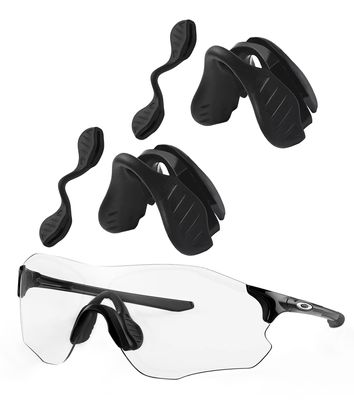 2 Pieces Regular Size Replacement Nose Piece Nose Pads for Oakley EVZero Path OO9308/EVZero Pitch OO9383/EVZero Range OO9327/EVZero Stride OO9386/EVZero Ascend OO9453/EVZero Blades OO9454, Black