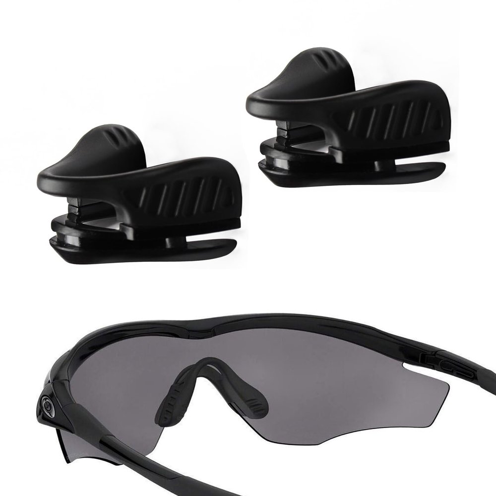 2 Pieces Regular Size Replacement Nose Piece Nose Pads for Oakley M2 Frame OO9212 OO9254/M2 Frame XL OO9343 OO9345 Sunglasses Frame, Black