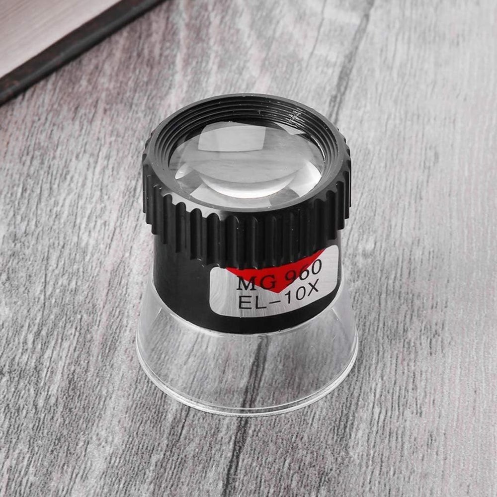 1Pc10X Black Monocular Magnifying Glass Loupe Lens Map Eye Magnifier Jewelry Repair ToolSmall Size and Easy to Carry,Magnifiers,Health and Household,Visual Impairment Aids
