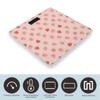 Women's Smart Scale for Body Weight, Digital Bathroom Weighing Scale, Automatic Switch Energy Saving Scale Compatible with Cute Pink Strawberry Polka Dot view 3
