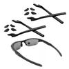 2 Set Replacement Rubber Kit Earsocks Nose Pads for Oakley Half Jacket 2.0 OO9144/Half Jacket 2.0 XL OO9154 Sunglasses Frame, Black Ear Temple Sleeve view 1