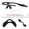 2 Pieces Replacement Nose Piece Nose Pads for Oakley Si M Frame 2.0/Si M Frame 3.0 OO9146/M Frame 2.0 Strike/SI Ballistic M Frame 2.0/RazorBlades/RazorBlade New Sunglasses Frame, Black view 2