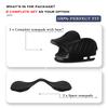 2 Pieces Replacement Nose Piece Nose Pads for Oakley Si M Frame 2.0/Si M Frame 3.0 OO9146/M Frame 2.0 Strike/SI Ballistic M Frame 2.0/RazorBlades/RazorBlade New Sunglasses Frame, Black view 3