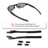 Replacement Rubber Kit Earsocks Nose Pads for Oakley Half Jacket 2.0 OO9144/Half Jacket 2.0 XL OO9154 Sunglasses Frame, Black Ear Temple Sleeve Set view 2