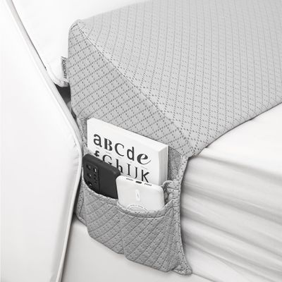Rormcheny King Bed Wedge Pillow Headboard Gap,Wedge Pillow Headboard/Bed Gap Filler,Fill The Gap (0-8") (Gray, 76"x10"x6")