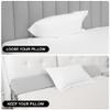 Rormcheny King Bed Wedge Pillow Headboard Gap,Wedge Pillow Headboard/Bed Gap Filler,Fill The Gap (0-8") (Gray, 76"x10"x6") view 4