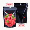 100PCS Resealable Mylar Food Storage Bags,Black Smell Proof Foil Bags with Clear Front Window,5.5x7.9 Inch Stand Up Pouches Reusable Bag for Small Business,Coffee,Party Favors,Cookies. view 3