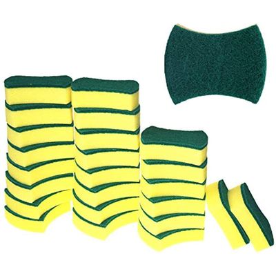 Generic 12pcs Kitchen Cleaning Sponge, Cutlery Eco-Friendly Anti-Scratch, Scrub Sponge