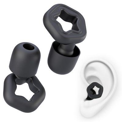 (3 Pairs) Besosay Silicone Ear Plugs for Sleeping Noise Cancelling, Washable & Reusable Noise Cancelling Reduction Earplugs for Swimming, Snoring, Working, Concerts, Study, 3 Sizes Ear Tip S/M/L