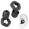 (3 Pairs) Besosay Silicone Ear Plugs for Sleeping Noise Cancelling, Washable & Reusable Noise Cancelling Reduction Earplugs for Swimming, Snoring, Working, Concerts, Study, 3 Sizes Ear Tip S/M/L view 1
