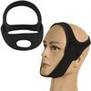 Anti Snoring Chin Strap, Adjustable Breathable Stop Snoring Device, Chin Strap with Jaw Support for Snoring Effective Snoring Reduction Belt Snore Stop Head Strap for Men Women CPAP Users (Black) view 1