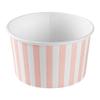 Coppetta 12-Ounce Dessert Cups, 200 Disposable Ice Cream Cups - Lids Sold Separately, Sturdy, Pink And White Paper FroYo Bowls, For Hot And Cold Foods, Perfect For Gelato Or Mousse - Restaurantware view 2
