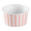 Coppetta 8-Ounce Dessert Cups, 200 Disposable Ice Cream Cups - Lids Sold Separately, Sturdy, Pink And White Paper FroYo Bowls, For Hot And Cold Foods, Perfect For Gelato Or Mousse - Restaurantware view 2