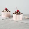 Coppetta 8-Ounce Dessert Cups, 200 Disposable Ice Cream Cups - Lids Sold Separately, Sturdy, Pink And White Paper FroYo Bowls, For Hot And Cold Foods, Perfect For Gelato Or Mousse - Restaurantware view 4