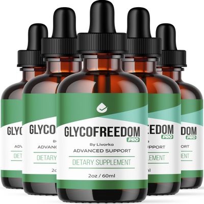 (5 Pack) GlycoFreedom Drops, GlycoFreedom, Liquid Drop, Advanced Formula GlycoFreedom, 5 Bottles for 5 Months