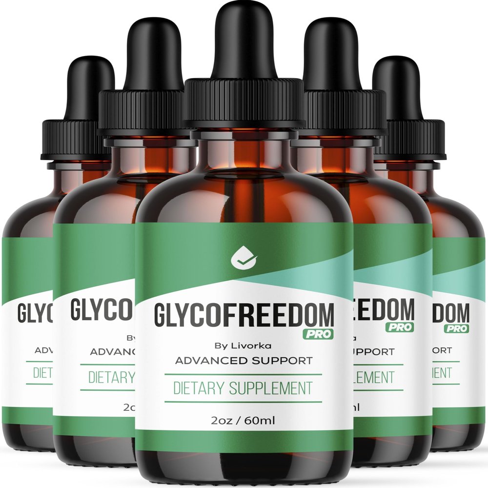 (5 Pack) GlycoFreedom Drops, GlycoFreedom, Liquid Drop, Advanced Formula GlycoFreedom, 5 Bottles for 5 Months