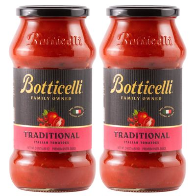 Botticelli Pasta Sauce | 2-Pack | 24 oz each (Traditional)