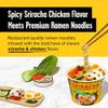 CHOI Sriracha Ramen Noodle Soup, Chicken Flavored - Microwavable Bowl, 3.8 oz. (110g), 6-Pack view 3