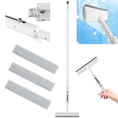 Fizocosisto Window Squeegee with Spray Double-Sided Spray Expansion Window Squeegee Cleaner Professional Window Squeegee Cleaning Tool Glass Cleaning Mop for Indoor Outdoor High Window US