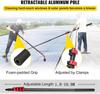 Window Cleaning Pole Telescopic Cleaning Brush Water Fed Brush, Water Fed Cleaning System, Cleaning and Washing Tool for Window Glass, Solar Panel (Color : 30cm, Size : 9m) view 3