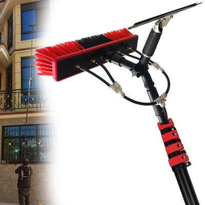 12-36ft Water Fed Kit w/Water Fed Telescopic Brush,Window Cleaning Brush,Car Wash Brush,for Home and Commercial Window Solar Panel Cleaning,36FT(10.8M)