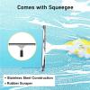 Telescopic Window Cleaner Telescopic Cleaning Brush Window Cleaning Pole,Water Fed Telescopic Window Cleaning Pole with Squeegee,Window Cleaning Brush Extendable Window Washer Cleaning Photo view 2