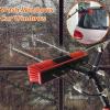 Window Cleaning Brushes,Window Cleaning Poles,Water Fed Pole Kit, Outdoor Window Cleaner,Window Glass Solar Panel Cleaning System 2-in-1 Washing Equipment Tool Solution: Scrubber Brush/Hose view 2