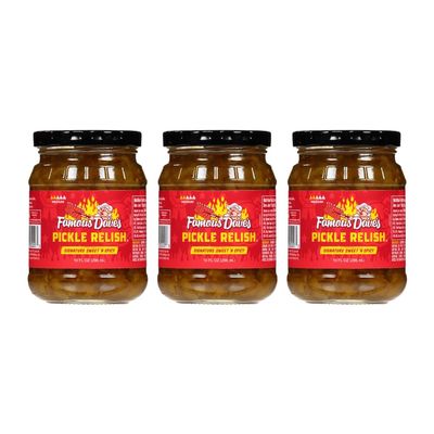 Famous Dave's - 3 pck Sweet n' Spicy Pickle Relish (30 oz.)