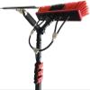 Window Cleaning Pole Telescopic Cleaning Brush Water Fed Cleaning System, 2-in-1 Aluminum Outdoor Window Cleaner, Cleaning Tool for Window Glass, Solar Panel (Size : 20FT/6M) view 4