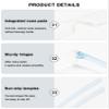 ABETOS Mini Rimless Reading Glasses Lightweight Compact Travel Eyewear Pocket Readers for Women Men in Tube Case, White 2.5 view 4