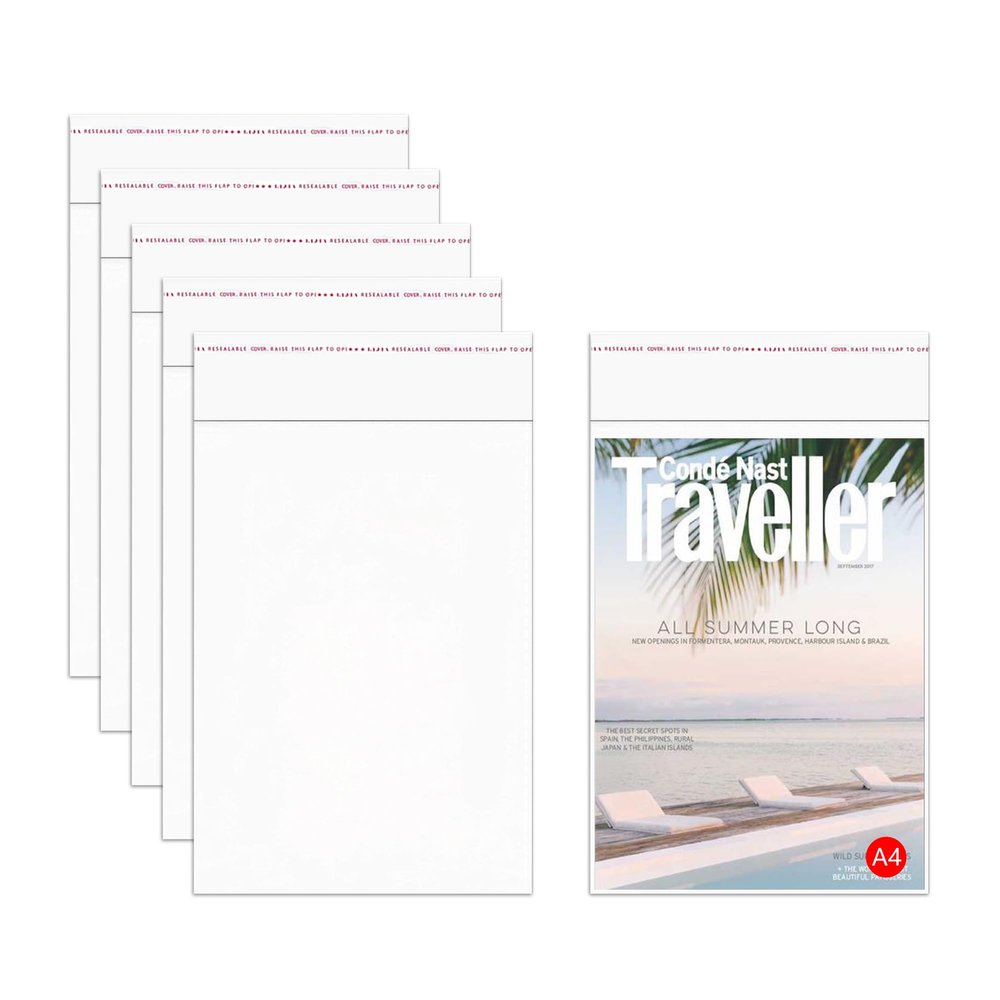 CinnanniC 100PCS Clear Cellophane Bags 9x12'' Self Sealing Plastic Bags Resealable Cello Poly Bags 2mil for A4 Clothes Shirts Pants Party Decorative Gifts Flyers