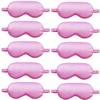 10 Pack Sleep Mask,Silk Eye Mask,for Night Sleeping,Office, Travel,Party Games,Suitablefor Men/Women (Pink) view 1