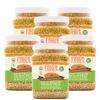 Pride Of India - PACK of 6 - Indian Split Yellow Pigeon Peas - Protein & Fiber Rich Toor (Arahar) Dal, 1.5 Pound Jar view 1