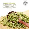 Pride Of India - PACK of 6 - Indian Whole Green Mung Gram - Protein & Fiber Rich Mung Bean Whole, 3 Pound Jar view 3