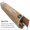 BlknWhite Certified Compostable Cling Wrap with Slide Cutter - 12" Wide x 100 feet. ASTM 6400 Certified Cling Wrap. Great Alternative to Beeswax Wraps or Plastic Wrap. view 3