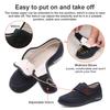 Winter Warm Diabetic Shoes for Men Women Extra Wide Width Thermal Shoes for Edema and Swollen Feet AntiGeAOGATOitSlip Fleece Slippers for Men Elderly Arthritis Edema Therapy Shoes view 4