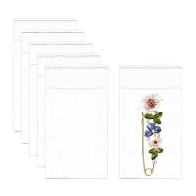 200pcs Clear Cellophane Bags 2x3'' Small Self Sealing Cello Bags 1mil Resealable Self Stick Cookie Bags for Photo Candy Coins Buttons Earrings Pills Broken Diamond