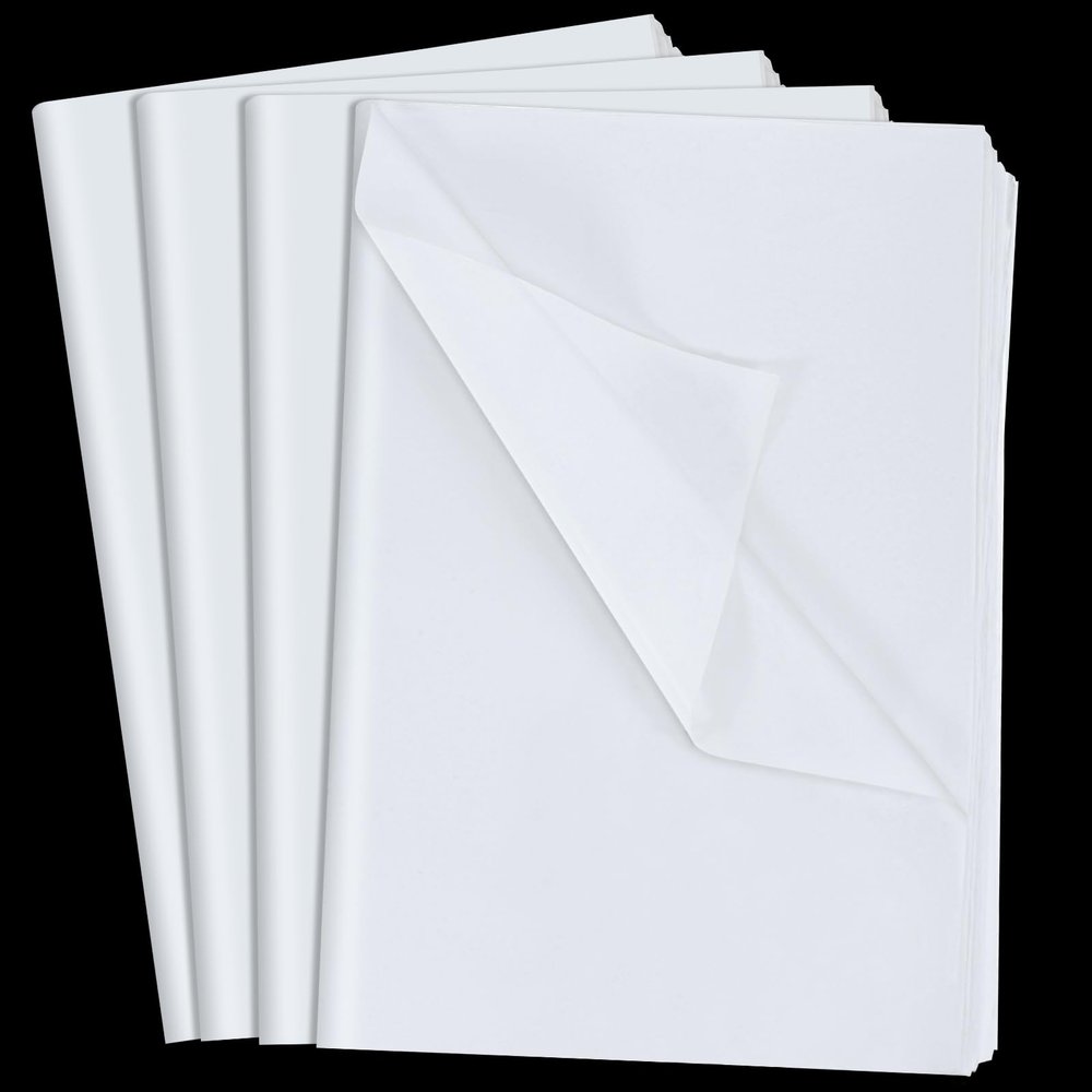 20 x 30 Inches White Tissue Paper 600 Sheets Wrapping Tissue Paper Bulk for Storage Packaging Easter Gift Bags Wedding Birthday Art Crafts