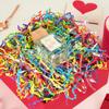 1 LB Rainbow Crinkle Cut Paper & 5 PCS Glitter Gift Box Nested Set view 2