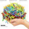1 LB Rainbow Crinkle Cut Paper & 5 PCS Glitter Gift Box Nested Set view 3
